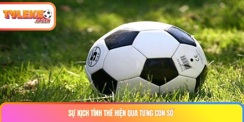 Sự kịch tính thể hiện qua từng con số
